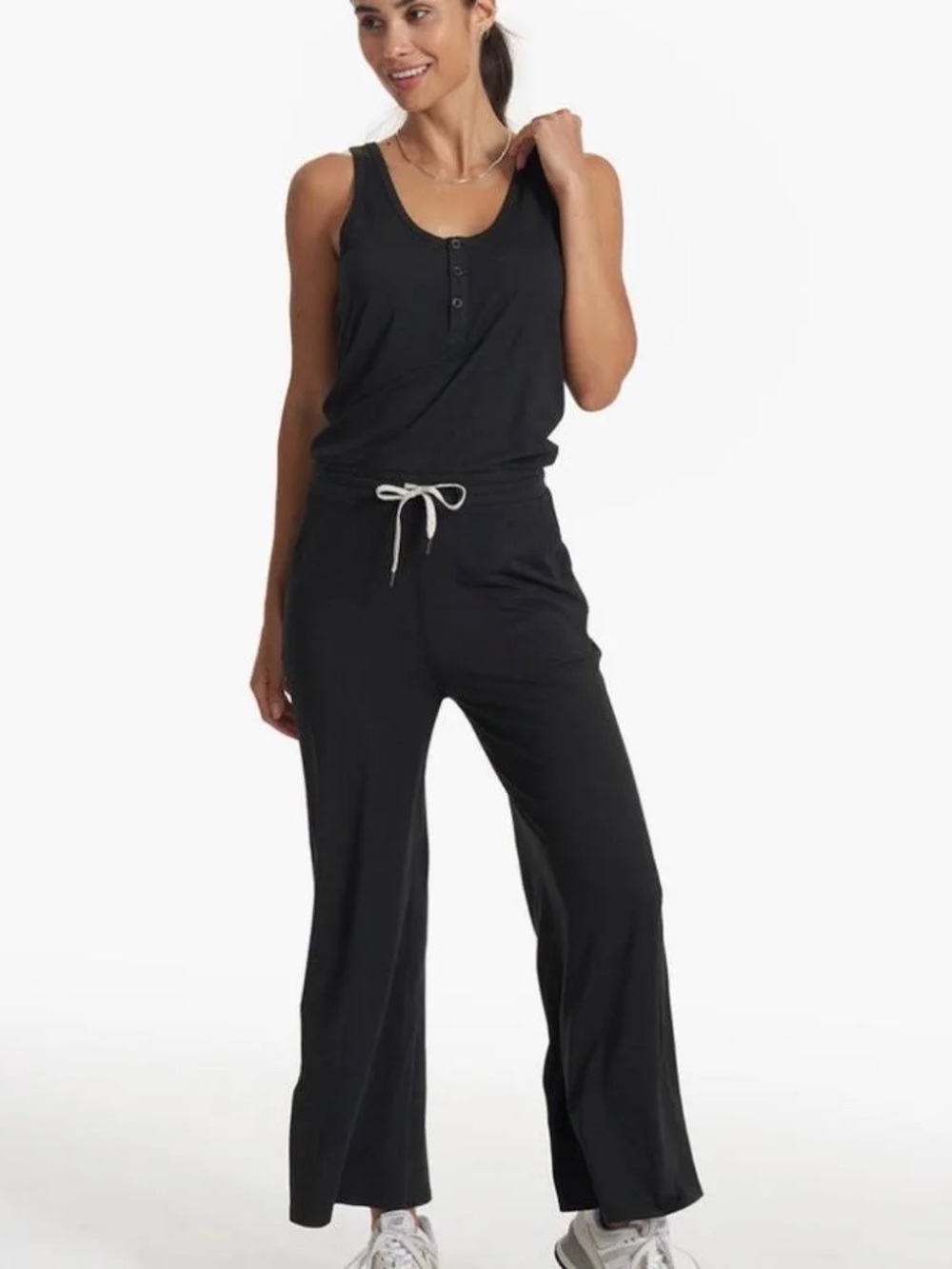 Vuori Falls Jumpsuit Cropped Wide Leg | S